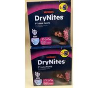 Huggies Drynites Girls Pyjama Pants Age 4-7 Frozen Designs 64 Pants Night Time