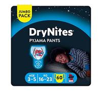 Huggies DryNites Pyjama Pants for Boys, Age 3-5, Size 5, Mega Pack ,(60 Pants )
