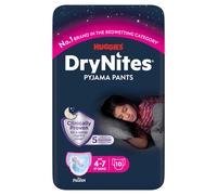 Huggies Drynites Pyjama Pants Girl 4-7 Years 10 Pack