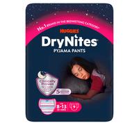 Huggies Drynites Pyjama Pants Girl 8-13 Years 9 Pack pack