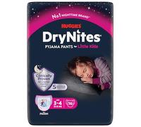 HUGGIES DryNites Girl's, 3-4yrs (16 Pants)
