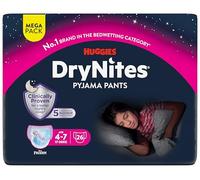 Huggies® DryNites® Bedwetting Pyjama Nappy Pants, Girl Age 4-7 (17-30 kg), MEGA PACK - 26 Pants
