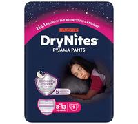 HUGGIES DryNites, Pyjama Pants, Girls 8-13 Years (30-48KG), 27x Bedwetting Pants, up to 100% Leak Free Nights
