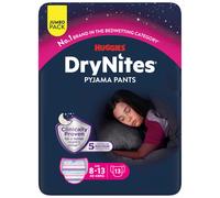 HUGGIES DryNites, Pyjama Pants, Girls 8-13 Years (30-48KG), 52 x
