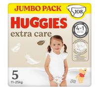 Huggies Extra Care Nappies Size 5, 108 Nappies, 11kg-25kg