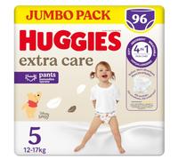 Huggies Extra Care Nappy Pants Size 5, 96 Nappy Pants, 12kg-17kg