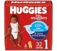 Huggies Little Snugglers Baby Diapers, Size 1, 32 Ct
