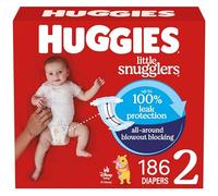 Huggies Little Snugglers Size 2 Baby Diapers, Size 2 (12-18 lbs), Packaging May Vary - 186 Count
