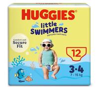 Huggies Little Swimmers Disposable Swim Nappies Size 3-4, Pack of 12