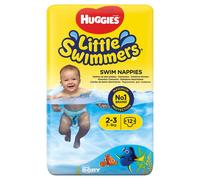 HUGGIES LITTLE SWIMMERS DISPOSABLE SWIM NAPPIES SIZE 3-6 PACK OF 12 NAPPIES NEW