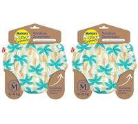 Huggies Little Swimmers, Size 3-4 (7-15 kg), 1 Reusable Swim Nappy with Tropical Pattern (Pack of 2)