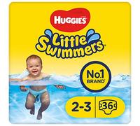 Huggies Little Swimmers, Swim Nappies-Size 2-3, 36 Pants Adjustable Tabbed Sides