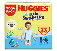 Huggies Little Swimmers, Swim Nappies, Size 5-6 - 33 (33 Pants)