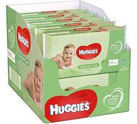 Huggies Natural Care Baby Fresh Wipes with Aloe Vera, 56 Count, (Pack of 10), Total 560 Wipes by Huggies