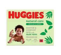 Huggies Natural Care Plastic Free Baby Wipes 48s 12s