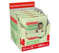 Huggies Natural Care Plastic Free Baby Wipes, Pack