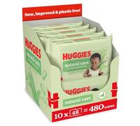 Huggies Natural Care Plastic Free Baby Wipes, Pack of 10