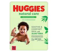 Huggies Natural Care Plastic Free Baby Wipes Triplo Pack 48 x 3