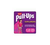 Huggies Pull-Ups, Explorers for Girls, 9-18 Months - Size 4-5 Pull Up Nappies (48