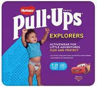 Huggies Pull-Ups, Explorers Nappy Pants for Boys - 9-18 Months, Size 3-4- Flex and Protect Pull Up Nappies with Potty Training Wetness Indicator , Pack of 28