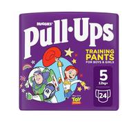 Huggies Pull-Ups, Explorers Pull-Ups for Boys - 1.5-3 Years, Size 4-5+ Nappies (24 Pants) - Flex and Protect - Nappy Pants with Fun Designs