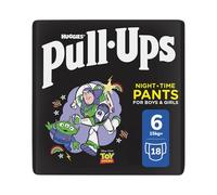 Huggies Pull-Ups Unisex Night Time Nappy Pants, Size 6, 18 Pants