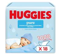 18pk Huggies Pure Baby Wipes - 18 x 56 Wipes