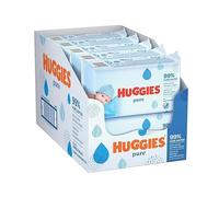 Huggies Pure Baby Wipes - Pack of 10 (10 x 72 Packs, Total 720 Wipes)