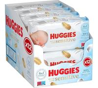 Huggies Pure Extra Care, Baby Wipes - Box with 12 Packs (672 Wipes Total) - 99 Percent Pure Water Wet Wipes - Fragrance Free to Clean and Protect Sensitive Skin