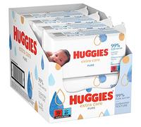 Huggies Pure Extra Care, Baby Wipes - 8 Packs (448 Wipes Total) - Fragrance Free Wet Wipes for Sensitive Skin - 99 Percent Pure Water with Natural Fibres
