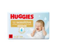 Huggies Pure Extra Care Sensitive Plastic Free Baby Wipes 3 x 48 Wipes
