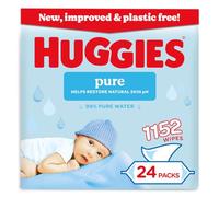 Huggies Pure Plastic Free Baby Wipes, 24 Pack