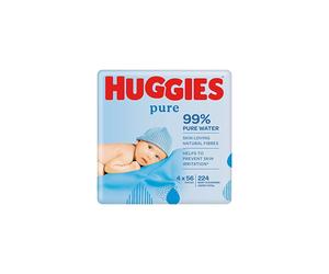 Huggies Pure Wipes Quad, 4 each