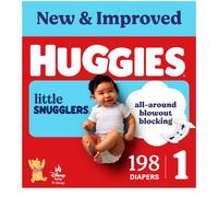 Huggies Size 1 Diapers, Little Snugglers Diapers, Size 1 (8-14 lbs), 198 Count (6 packs of 33), Packaging May Vary