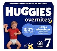 Huggies Size 7 Overnites Baby Diapers: Overnight Diapers, Size 7 (41+ lbs), 68 Ct (2 Packs of 34)