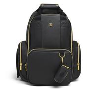 HUGGIES Unisex's Signature Hug Pack Diaper Backpack, Black Leather, One Size