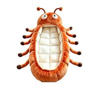 Hugging Caterpillar Sleeping Bag for Adults, Plush Cocoon Animal Sleeping Bags, Giant Plush Floor Lounger, Indoor Sleep Nap Pod, soft Nest for Dog cat Full-Body Lounger Pull Cord (orange)