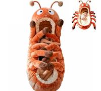 Hugging Caterpillar Sleeping Bag, Giant Plush Caterpillar Lounger for Adults & Kids, Cozy Snuggle Sack Cocoon for Napping, Movie Night, Home Use & Relaxation (C#)