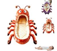 Hugging Caterpillar Sleeping Bags, Plush Cocoon Full-Body Lounger, Animal Sleeping Bag for Adults Kids, Indoor Nap Pod, Cozy Reading Nest, Soft Floor Lounger for Relaxation Travel & Indoor Use (B)