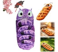 Hugging Caterpillar Sleeping Bags - Plush Cocoon Full-Body Lounger, Indoor Nap Pod, Pull Cord Hugging System, Cozy Reading Nest, Soft Convertible Sleeping Bag, Travel & Indoor Use (004)