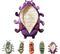 Hugging Caterpillar Sleeping Bags, Plush Cocoon Sleeping Bag, Pull Cord Sleeping Bag, Full Body Plush Lounger, Indoor Nap Pod, Cosy Reading Nest, Animal Sleeping Bags for Adults