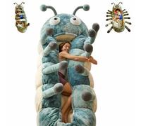 Hugging Caterpillar Sleeping Bags, Plush Cocoon Sleeping Bag with Pull Cord, Giant Plush Floor Lounger, Animal Sleeping Bags for Adults, Indoor Nap Pod, Cozy Reading Nest, Travel & Indoor Use (05)