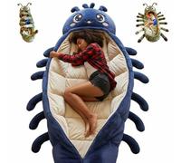 Hugging Caterpillar Sleeping Bags, Plush Cocoon Sleeping Bag with Pull Cord, Giant Plush Floor Lounger, Animal Sleeping Bags for Adults, Indoor Nap Pod, Cozy Reading Nest, Travel & Indoor Use (06)
