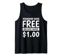 Hugging Funny Hugger Standard Hugs Free Deluxe Hugs Tank Top