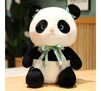 Hugging Pillow, Stuffed Toy, Soft, Fluffy, Healing, Mochi, Panda, Ribbon, Animal Toy, Gift, Kids, Cute, Multifunctional, Pink, Birthday, Anniversary, Present, Store Decoration, Celebration, Baby