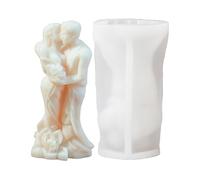 Hugging Silicone Moulds - 3D Couple Candle Form | Handmade Body Shape Casting | Romantic Valentine Sculpture Mold for DIY Soap, Resin, Chocolate, Ice, Decoration, Craft, Artistic Gift Creation