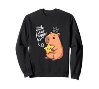 Hugging The Little Stars Capybara Pun Sweatshirt