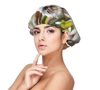 Hugging Tree Koala 1 Print Adult's Satin Sleeping Cap, Maintain Hairstyle, and Ensure Comfortable Sleep, 13 inches Black, Black, One size