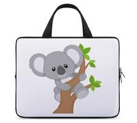 Hugging Tree Koala Laptop Case Thin Laptop Sleeve with Handle Portable Laptop Bag Water Resistant Computer Case Neoprene Computer Sleeve Bag for Men Women