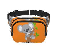 Hugging Tree Koala Print Stylish and Practical Waist Bag,Adjustable,Perfect for Travel,and Outdoor Activities